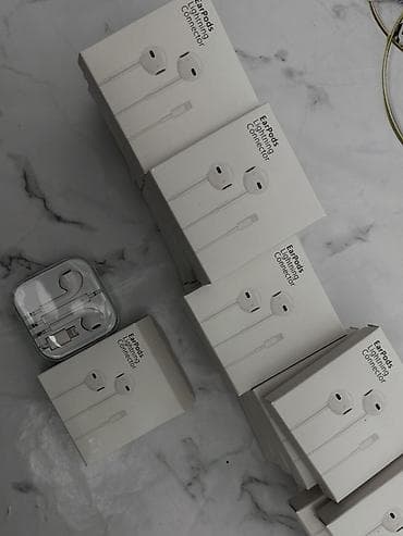 Проводные вкладыши наушники, Apple, цвет - Белый