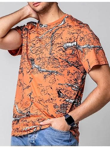 Футболка с принтом «ветви» — базовая модель на каждый день. - Состав