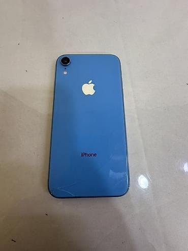 11 афон: IPhone Xr, Б/у, 128 ГБ, Синий, 80 % — 1