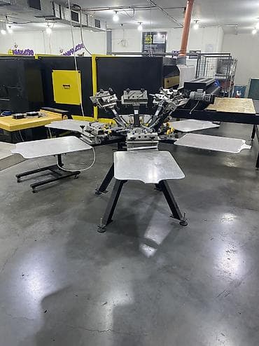 Упаковочно-фасовочные аппараты: Набор для шелкографии Характеристики: - Карусель на 6 столов/платформ — 1