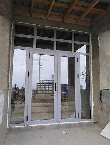 алюминевый дверь: Алюминиевый входной портал с остеклением - Материал: алюминиевый — 1