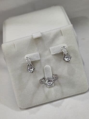 свадебное платье для высокой невесты: Серебряный Набор Классика Серебро 925 пробы Качество отличное — 9