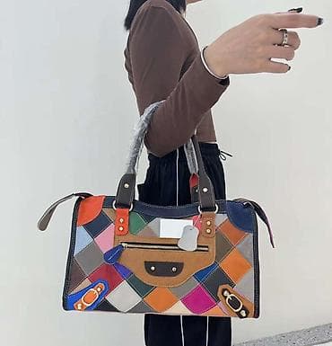 Шопперлер: Большая женская сумка-шоппер с ярким пэчворк-дизайном - Формат — 4