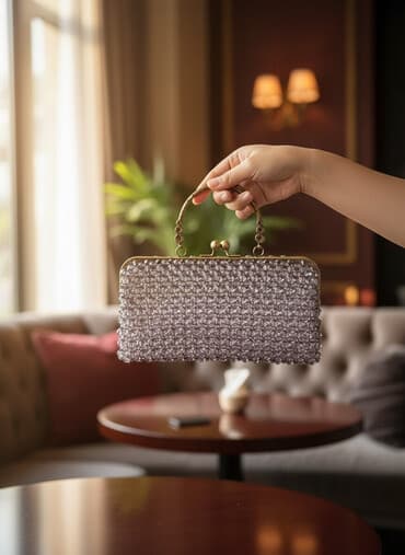 Клатчи: Клатч, Материал: Бусины, Женские, Новый — 1