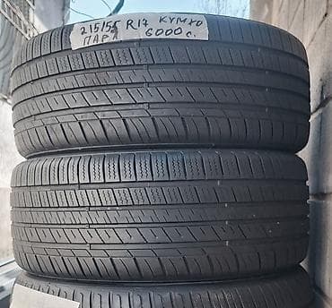 r16 4: Шины 215 / 50 / R 17, Лето, Б/у, Пара, Легковые, Корея, Kumho — 1
