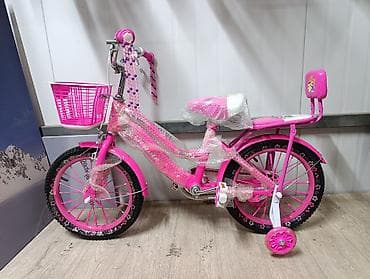вел: Детский велосипед, 4-колесный, 4 - 6 лет, Для девочки, Новый — 1