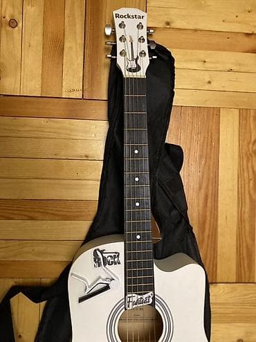 Гитары: Акустическая гитара Rockstar RS-38 WH, цвет белый, вырез cutaway — 3
