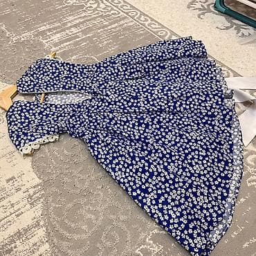 ош кийимдер: Балдар көйнөгү, түсү - Көк — 2