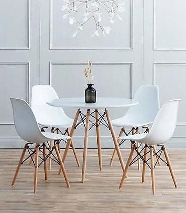 кухонный стол стулья: Кухонный стол и стул, Новый, Самовывоз, Платная доставка, цвет - Белый — 6