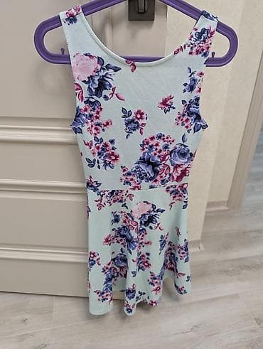 s: Повседневное платье, Лето, Короткая модель, Хлопок, Бохо, S — 9