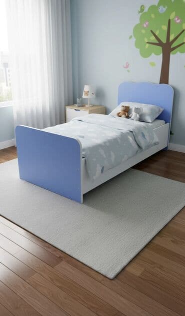 кровати односпальные бишкек: Детская односпальная кровать, Б/у, Для мальчика, С бортиком, ДСП, Самовывоз — 1