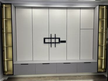 Канцтовары: Шкаф для одежды, Новый, Прямой, МДФ — 7