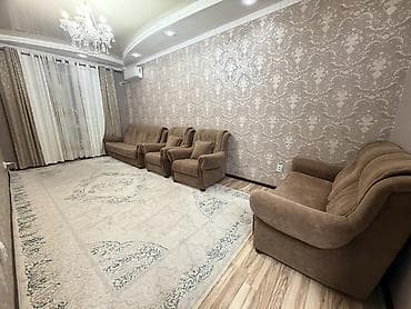 Комплект мягкой мебели, цвет - Коричневый