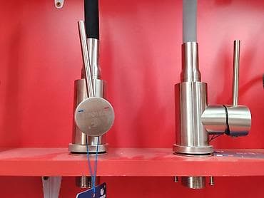 silver kitchen: Кухонный однорычажный смеситель с гибким силиконовым изливом - — 2