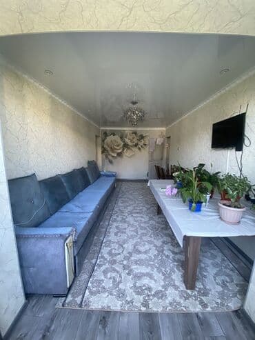 бишкек квартира жер уй: 3 бөлмө, 61 кв. м, 105-серия, 5 кабат — 1