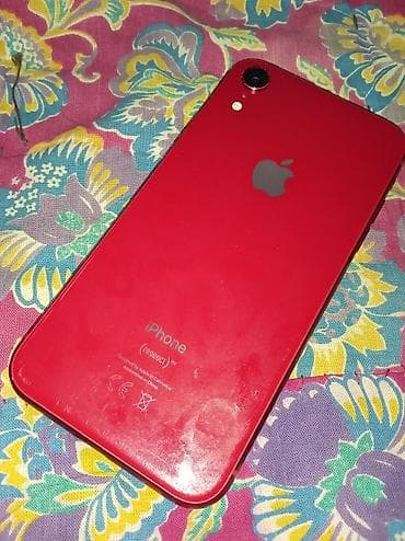 IPhone Xr, Б/у, 128 ГБ, Красный, 100 %