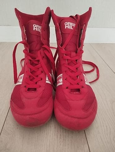 черная обувь: Боксерки Green Hill, цвет красный 39размер — 2