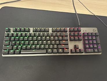 Настольные ПК и комплектующие: Клавиатура, Logitech, Механическая, Проводное подключение, Размер: 100% — 4