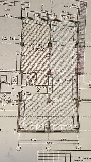 Продажа киосков, ларьков: Помещение свободного назначения — 183,17 м² - Планировочное решение с — 1