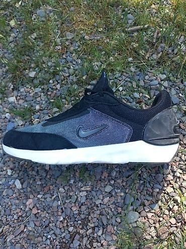 беговой дорожке: Кроссовки Nike (низкие) - Цвет: черный с серыми вставками, белая — 2