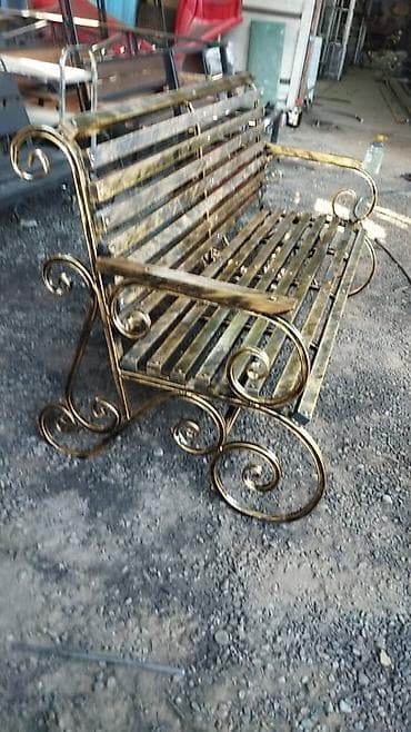 metta samurai: Скамейка Металл, Со спинкой — 2