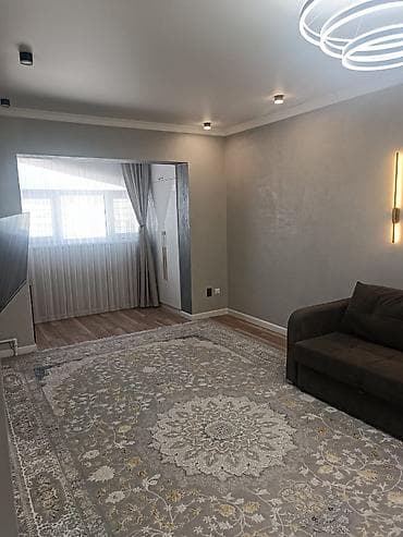 flat osh: 1 комната, 34 м², 12 мкр 106 серия, 9 этаж, Евроремонт — 2