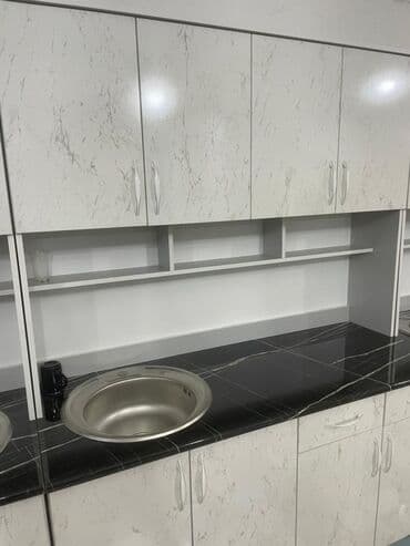 кухонный бувет: Кухонный гарнитур, Новый, цвет - Белый, ДСП, Бесплатная доставка — 22