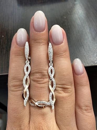 Серебро покрыто золотом пробы 925 Производитель Турция Качество at lalafo.kg Серебро покрыто золотом пробы 925 Производитель Турция Качество