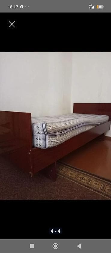 цена кровати полуторки: Односпальная кровать, С матрасом, длина - 200 см — 2