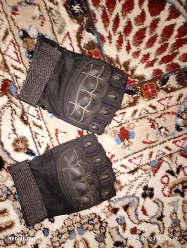 перчатки для игр: Тактические перчатки без пальцев, черные - Формат: полуперчатки — 1