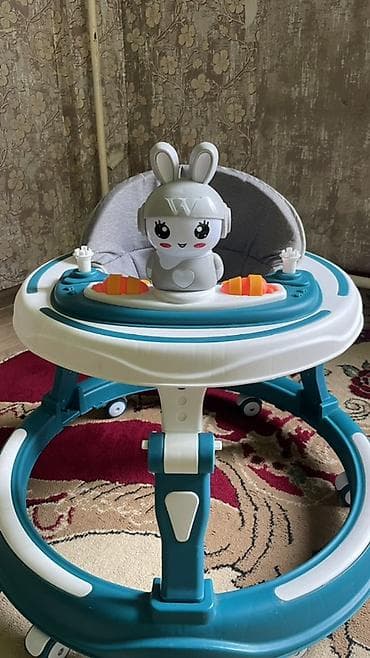одежда 18: Детские ходунки с игровой панелью - Круглая устойчивaя рама на 6 — 2