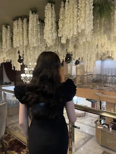 tech flis: Вечернее платье, Классическое, Длинная модель, С рукавами, Стразы, S, M — 4