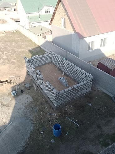 копка септика вручную: Строительство хозпостроек/пристроек из шлакоблока под ключ. - — 1