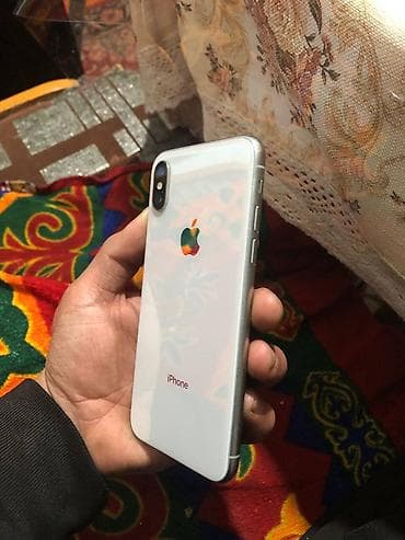 швейный машинка алабыз: IPhone X, Колдонулган, 64 ГБ, Күмүш, Коргоочу айнек, Каптама, 100 % — 4