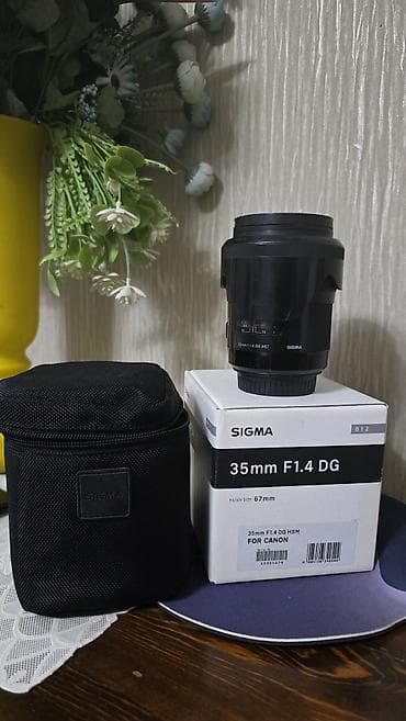 Фото жана видеокамералар: Объектив Sigma 35mm F1.4 DG HSM для Canon (байонет EF) - Фокусное — 1