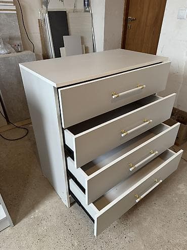 комод с подсветкой: Комод для одежды, Новый, Без зеркала, ЛДСП, цвет - Белый, Серый, Самовывоз, Платная доставка — 6