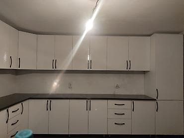 шариковые направляющие: Кухонный гарнитур, цвет - Серый, МДФ — 4