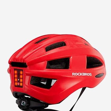 велосипеы: Велошлем ROCKBROS с задней LED‑подсветкой и USB‑зарядкой - Встроенная — 7