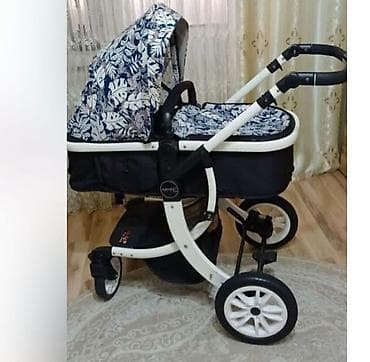 Детский транспорт: Коляска, цвет - Белый, Б/у — 6