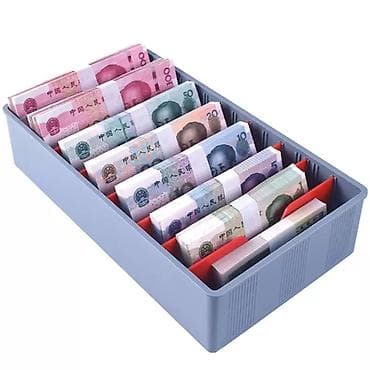 Лоток для купюр и монет с отделением для банкнот, 9 отделений. Можно