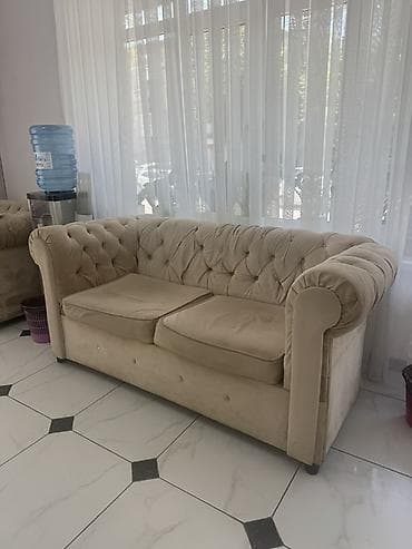 Эмерек гарнитурлары: Ашкана үчүн жумшак бурчек, түсү - Саргыч боз — 2