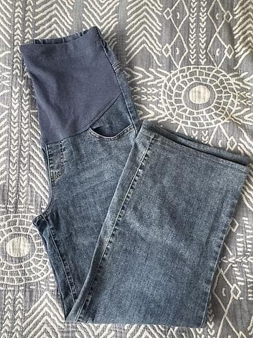 джинсы модные: Джинсы для беременных с трикотажной вставкой на живот Тонкие, на — 1