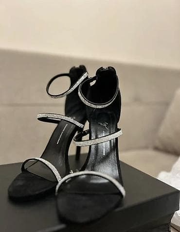 туфли вечерние черные: Женские вечерние босоножки на шпильке - Цвет: черный - Дизайн: три — 1