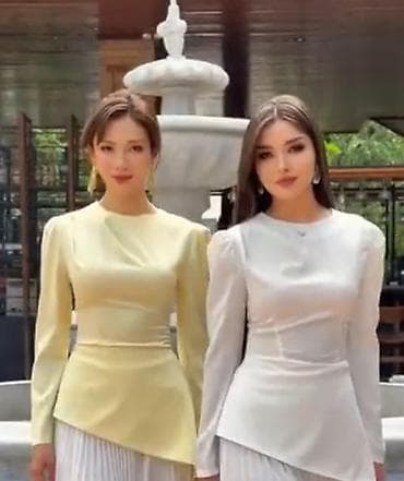 Блузка, Вечерняя, Сатин, Однотонный