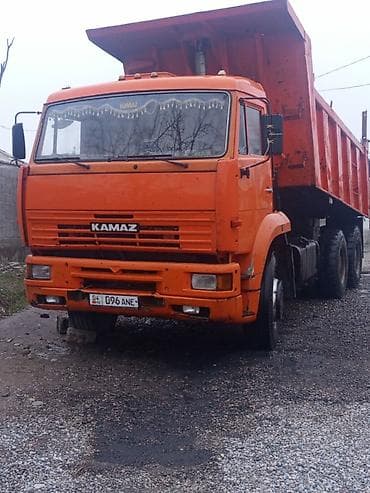 отбойник трактор: КАМАЗ самосвал, оранжевый, 6x4. - Полноразмерный стальной — 1