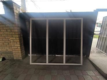 окошко: Б/У пластик айнек ( Терезе ) сатылат 217см×195см . Б/У окна — 3