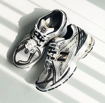 ботильоны 37: Кроссовки, 36, 37, 38, New Balance, Новый, цвет - Серебристый, Самовывоз, Бесплатная доставка — 1