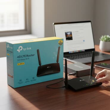 Новый в упаковке tp-link Роутер с сим-картой работает с любым
