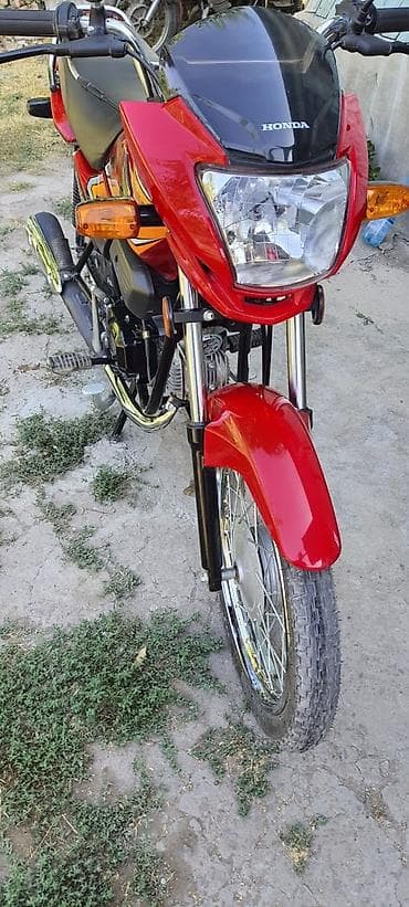 электро мото: Классический мотоцикл Honda, 100 куб. см, Бензин, Взрослый, Б/у — 2