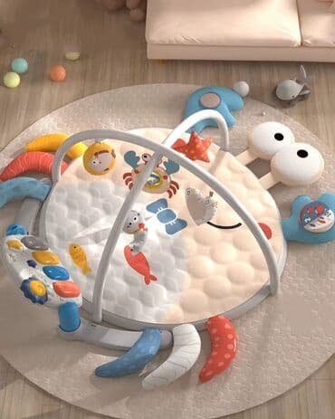 музыкальная игрушка на кроватку: 🎀В НАЛИЧИИ Круглый Музыкальный Развивающий коврик Краб!🦀 😍 Новый — 2